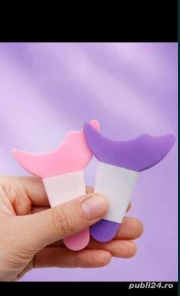 Șablon pentru eyeliner rimel eyeshadow din plastic silicon roz