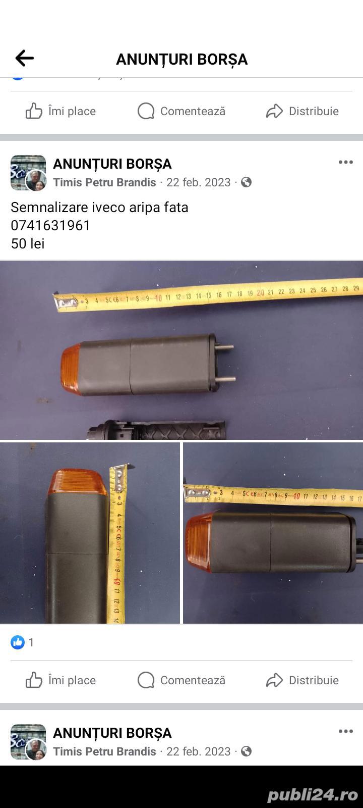 Semnalizare aripa fata iveco