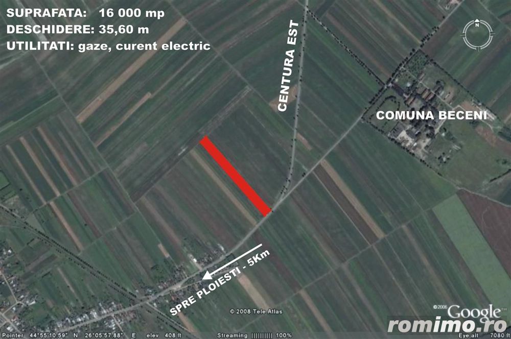 Teren 16.000 mp deschidere Centura Est Ploiesti