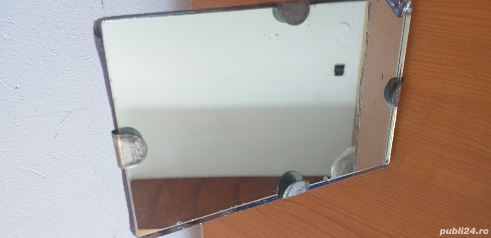Oglinda veche anii 1960-70,Bacau,control CTC, Vintage colectie
