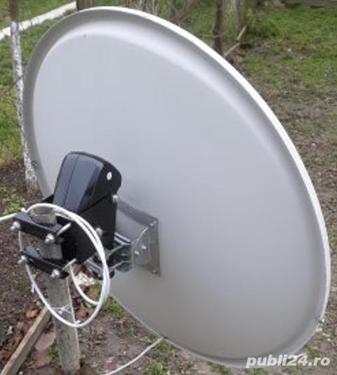 Antena Satelit cu LNB 90cm din aluminiu.