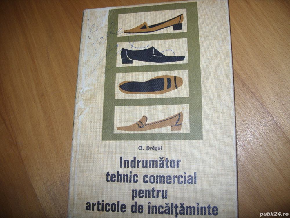 Indrumator tehnic comercial pentru articole de incaltaminte ( rara, cartonata, cu figuri )