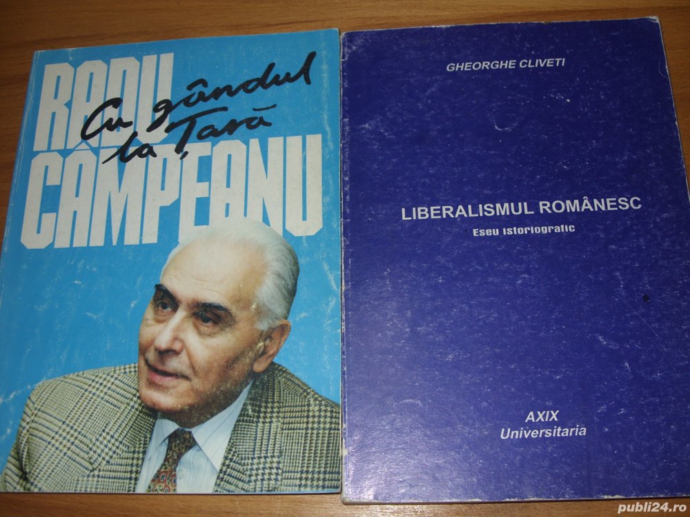 Doua carti despre liberalismul romanesc ( pretul este pentru ambele, impreuna )