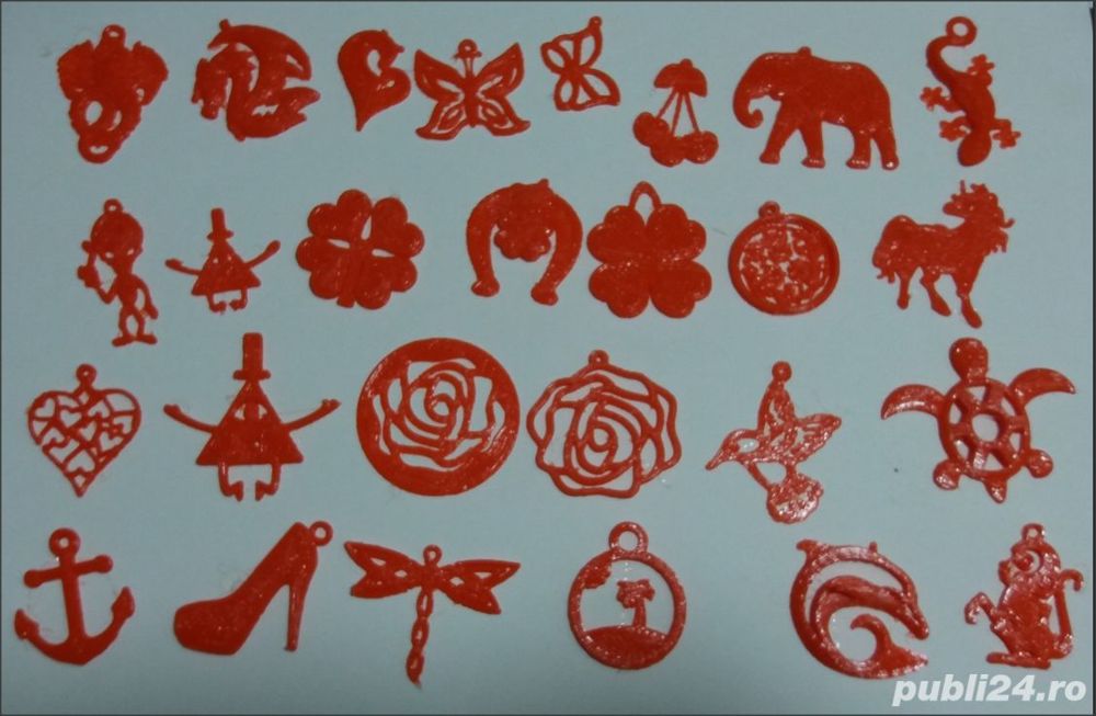 30 pandative plastic  marimi 4-6 cm  sau 50buc la 2-4cm +transp gratuit