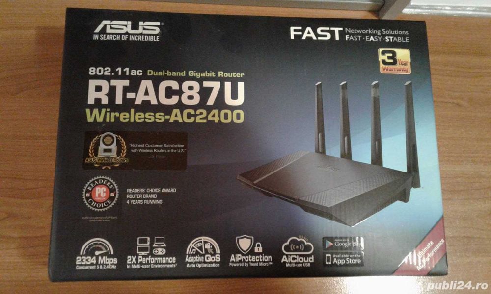 Router asus performant 5ghz icloud nou nefolosit