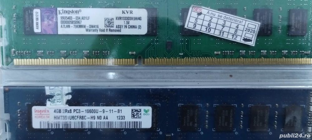 Kit memorie 8GB (2x4) DDR3 1333MHz