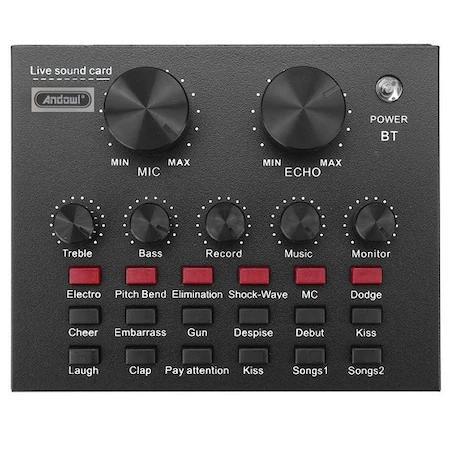 Mixer,placa de sunet,multifunctionala, Bluetooth,6 oduri sunet,12 efecte,nou