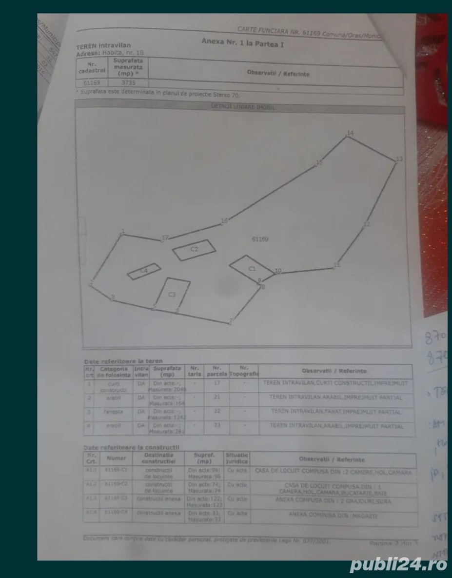 Casă de vânzare și 2 hectare teren-preț negociabil