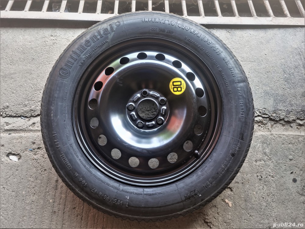 kit rezerva ford KUGA ,volvo ,renault 5x108 pe 125-80-17"slim,noua