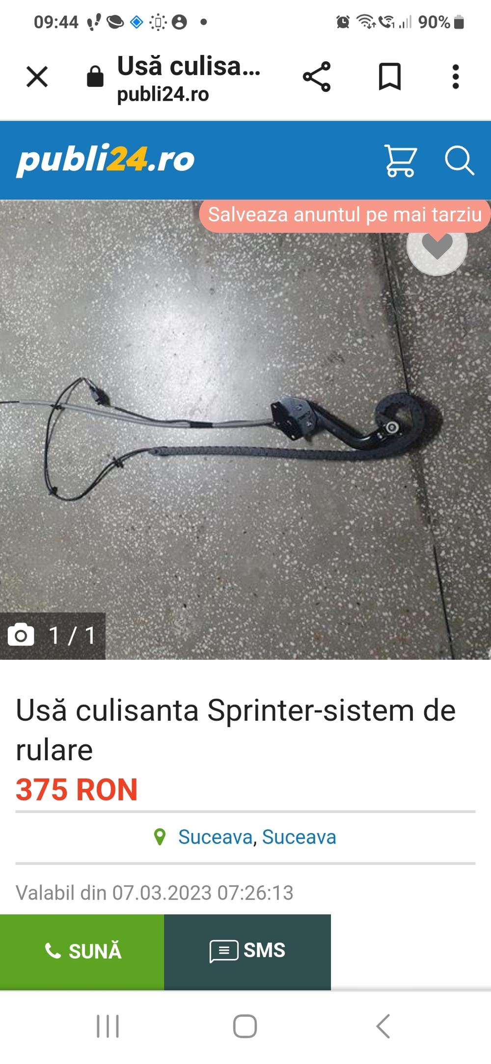 Sistem rulare ușă culisanta Sprinter