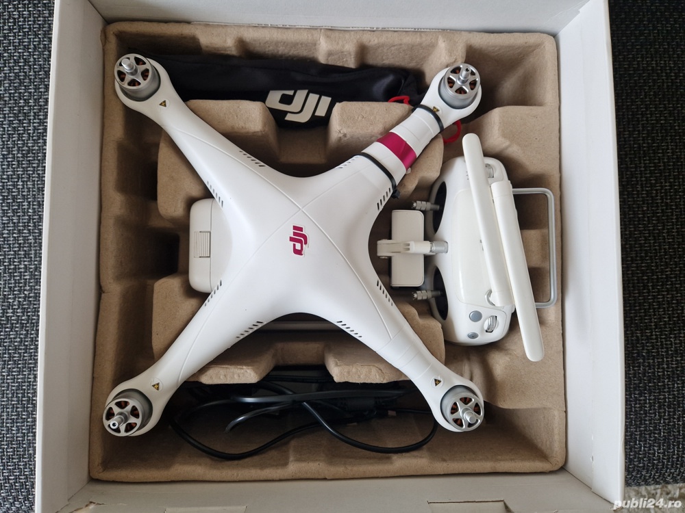 vand drona dji phantom 3 pro care zboarafara probleme dar fara camera 