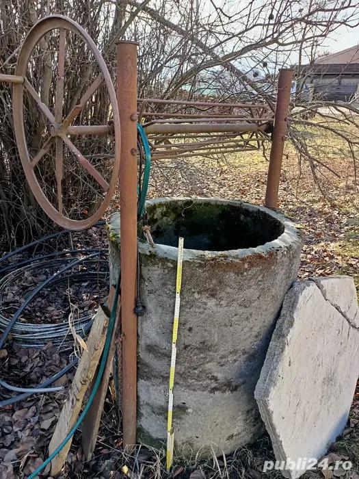 Inel de beton pt fântână cu cerc pentru frânghie