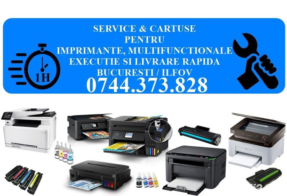 Reparatii imprimante la sediul societatii dvs Bucuresti, Ilfov.Reparatie rapida la sediul firmei dvs
