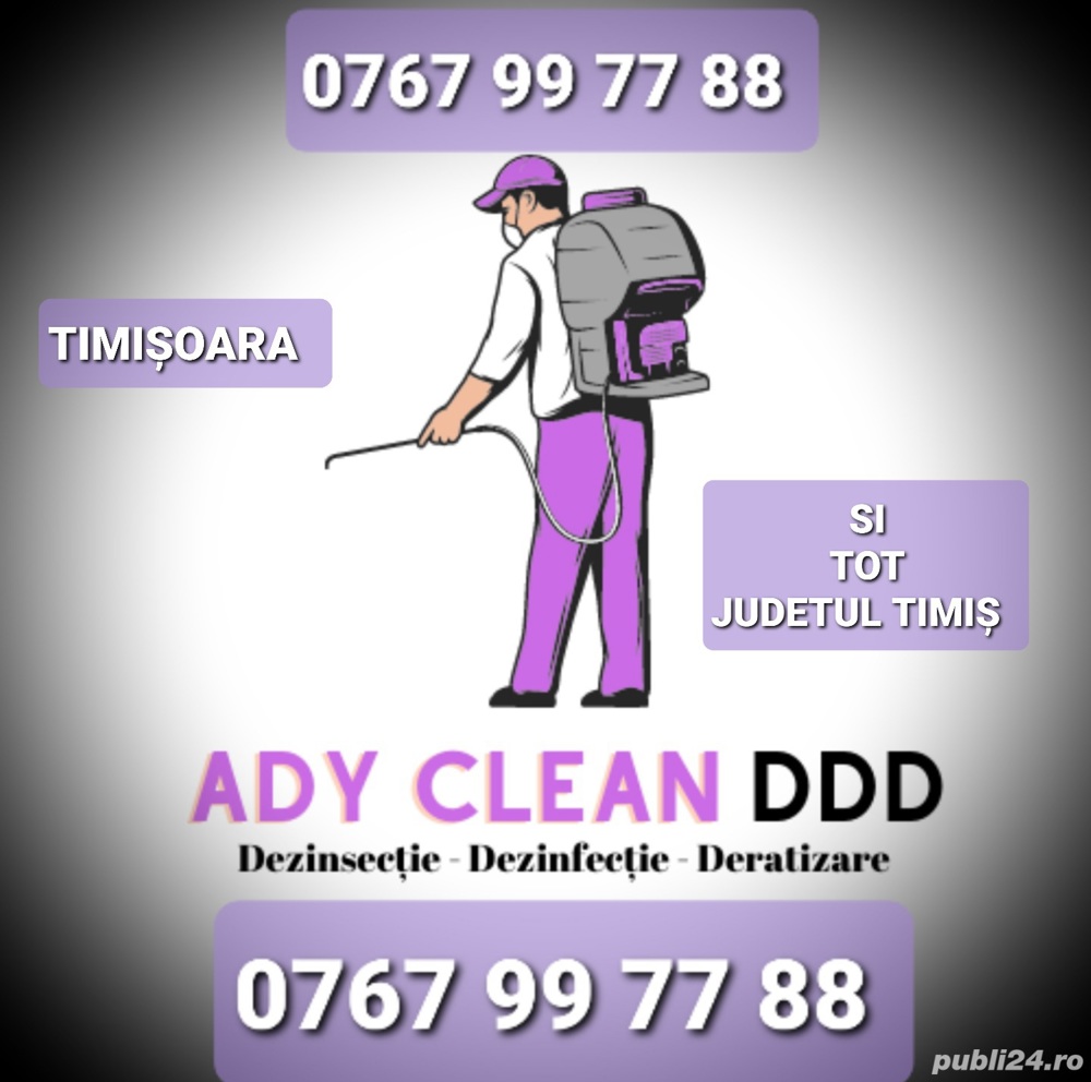 Serviciil DDD Dezinsectie Deratizare Dezinfecție  Timișoara 
