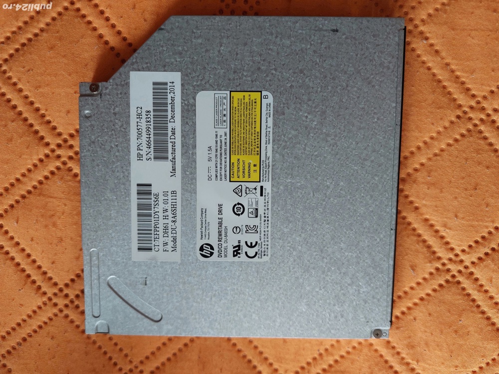 DVD ROM HP Sata intern de 9.5mm