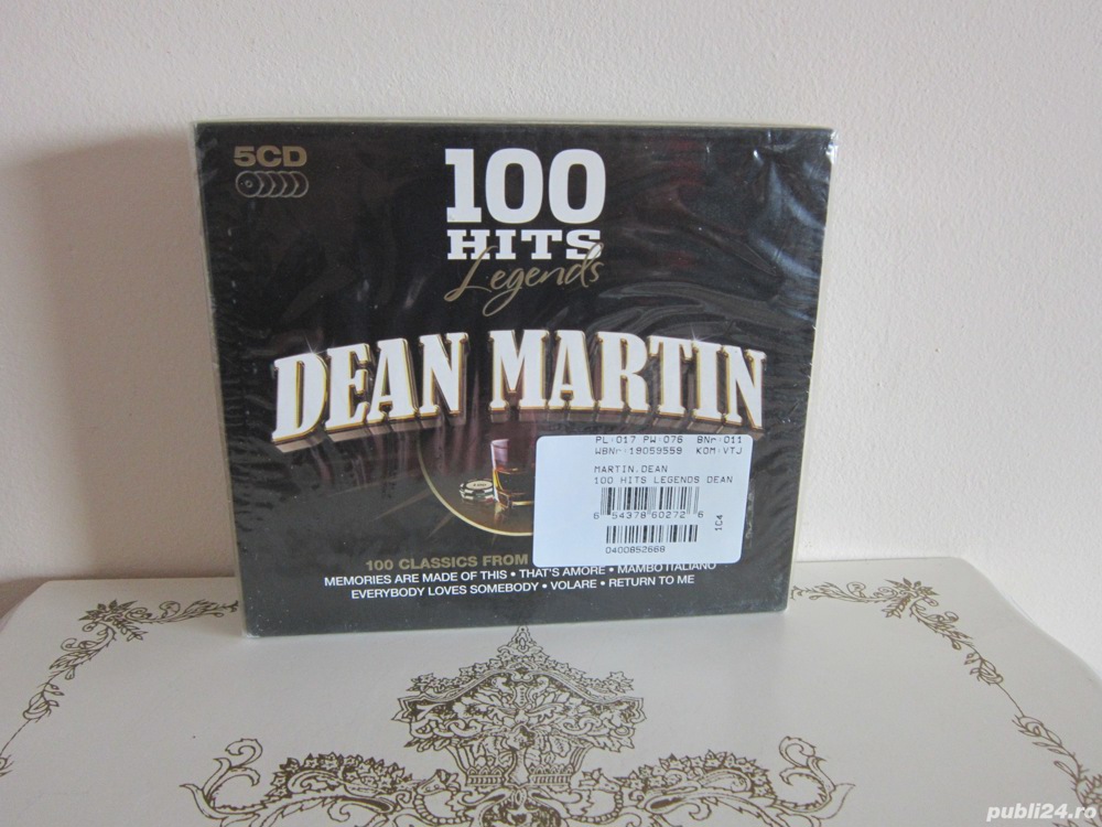 cadou rar set 5 cd Dean Martin  -100 Hits Legends made in UK 2009