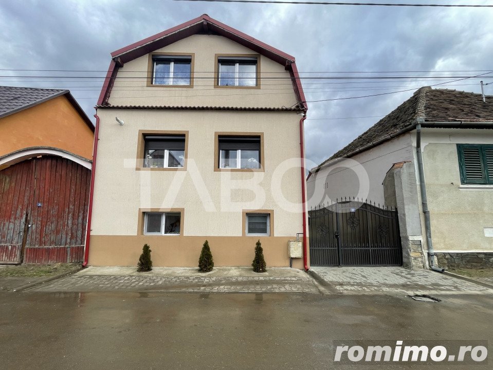 Casa individuala cu 5 camere pivnita si teren 1215 mp Casolt Sibiu