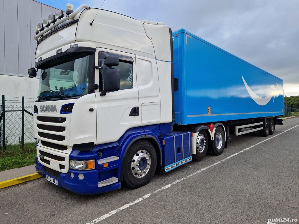 Scania R480 Streamline 2013 6x2 km reali! Alcoa Continental retarder 65tone agabaritic bascula