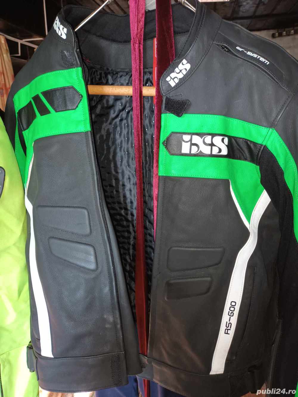 Sport ld jacket rs-600, black-green-white marime 52