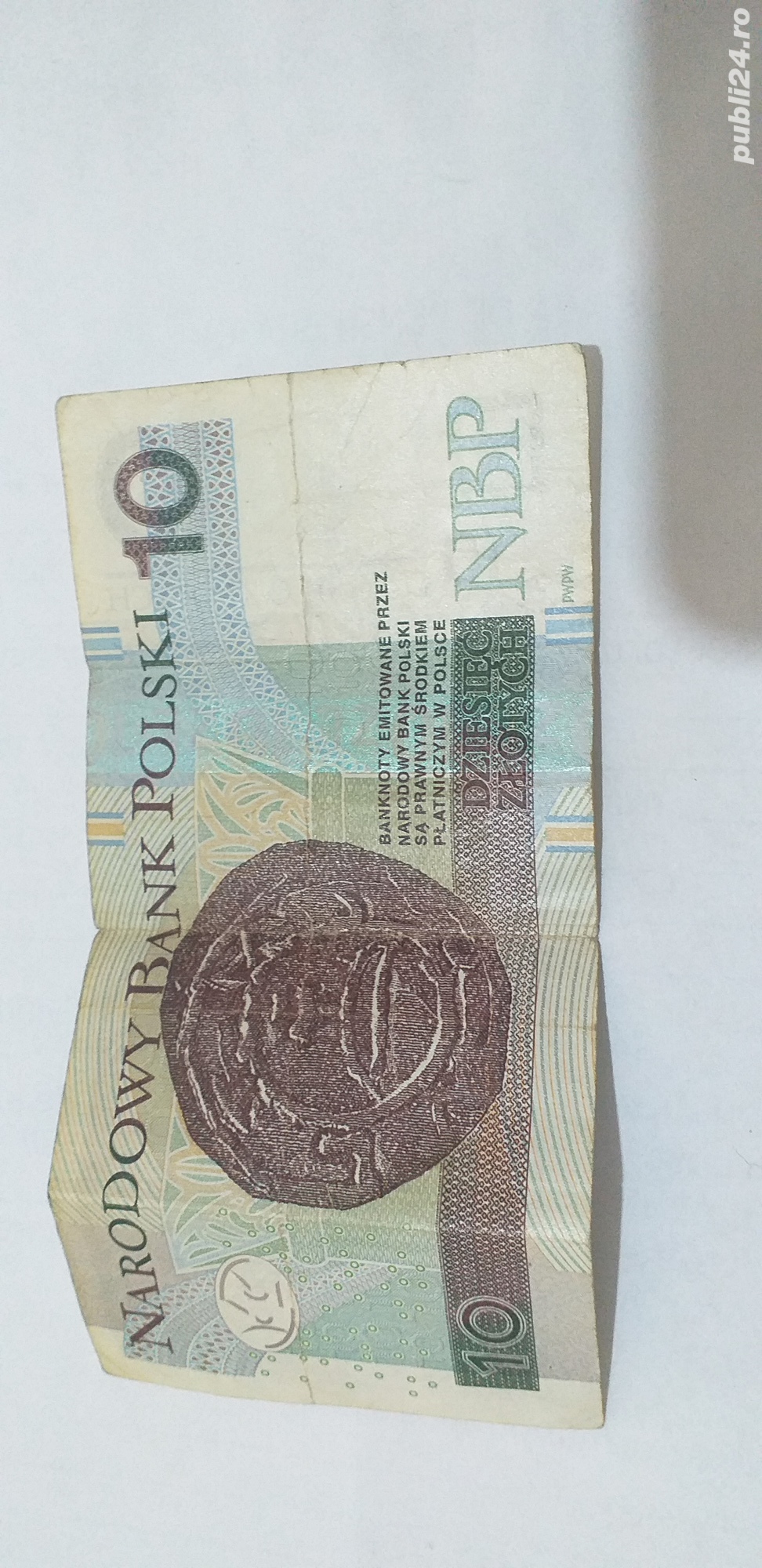 Bacnotă de 10 Z OTY H  2016