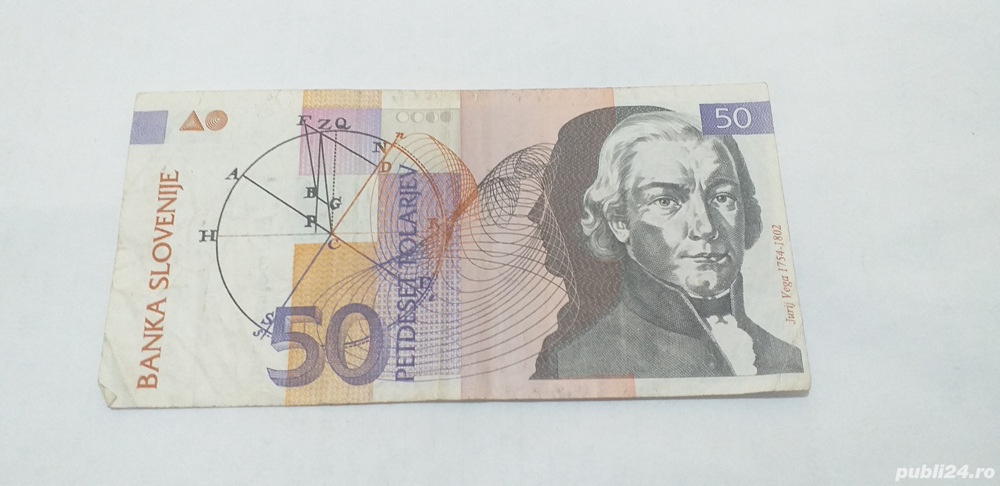 Bacnotă slovenia,emisă de BANKA SLOVENIJE