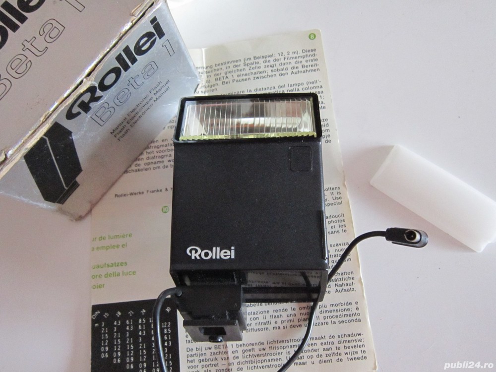 Flash Rollei Beta 1 +instructiuni made in Singapore functional