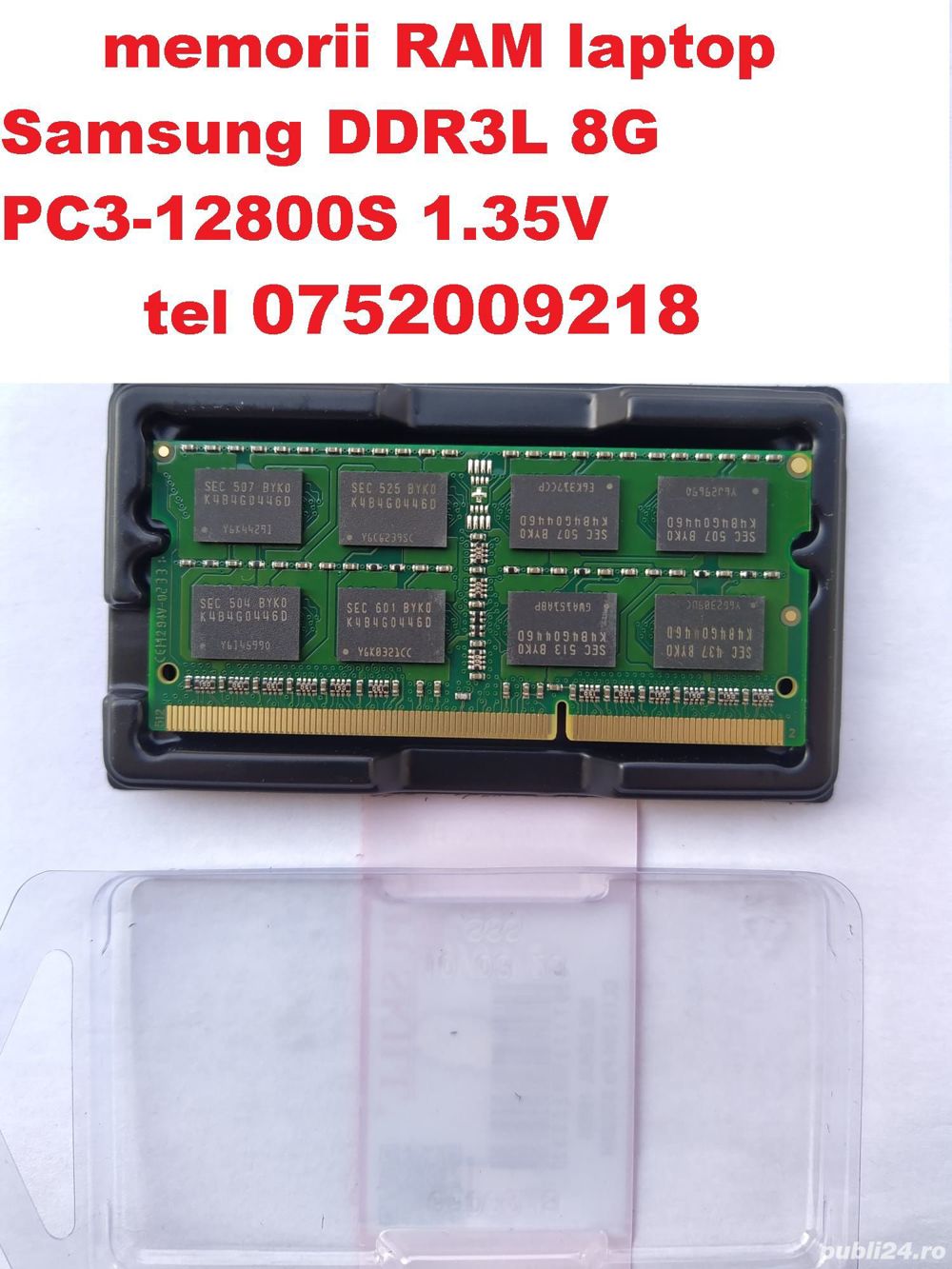 memorii RAM laptop Samsung DDR3L 8G 4G 2G PC3-12800S