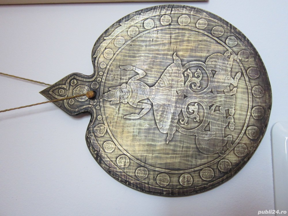 rar bronz masiv Clopot Plat Chakra terapie Gong 24x20cm vintage Burma Bell Meditation Yoga 