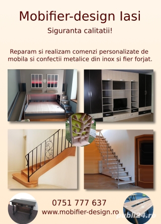 Mobila si confectii metalice din fier forjat si inox la comanda