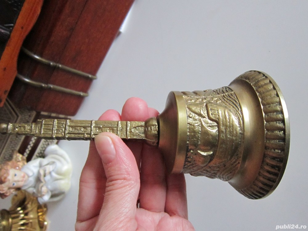 cadou rar clopot mare Turnul Angliei 1960 bronz masiv colectie 