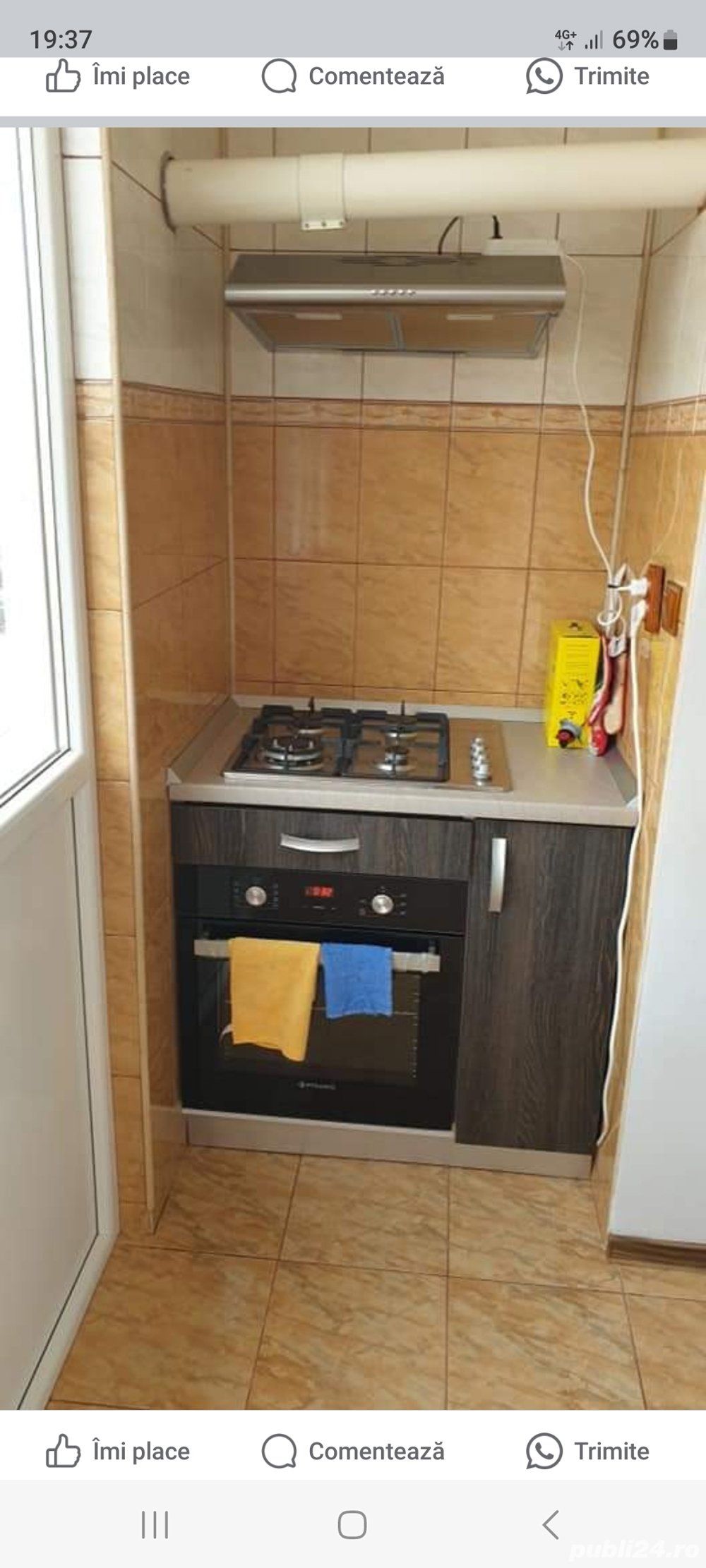 Inchiriez apartament doua camere mobilat. 