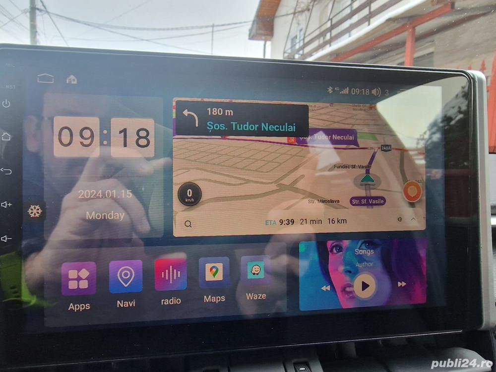 Navigatie RAV4 + Camera Inregistrare Trafic, MODEL 2021-2024