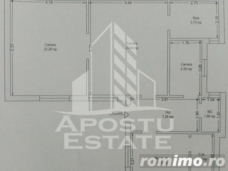 Apartament 3 camere in cladire istorica, situat in zona Ultracentrala.