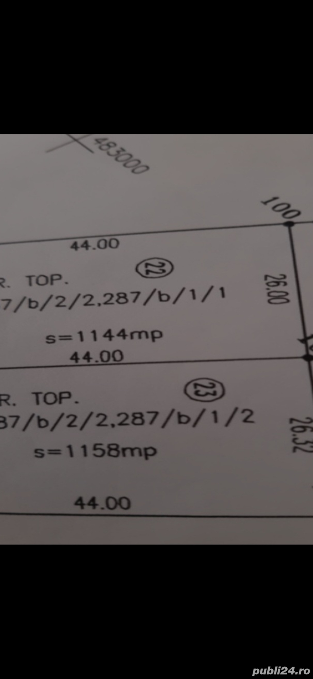 Vand teren casa zona Kaufland aproape de pădure 120 euro mp, FS 26 ml toate utilitatile.