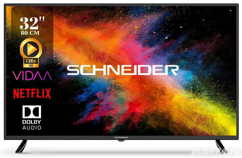 Televizor SIGILAT, Smart SCHNEIDER, 81 cm, VIDAA,Wi-Fi,Netflix,YouTube,Prime Video,Disney Plus
