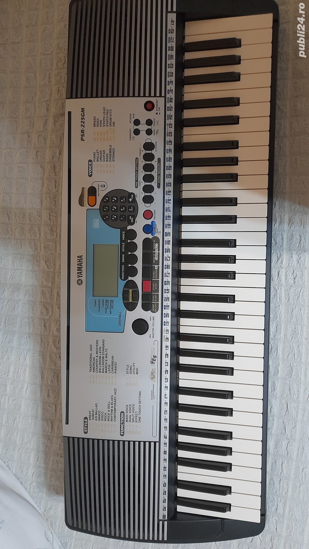 orga electronica Yamaha PSR 225 GM