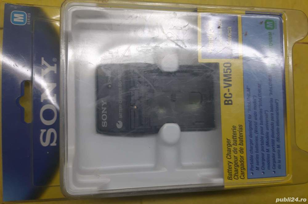 Charger Acumulatori Sony BC-VM50 Nou AC charger for baterry Li-lon"M"