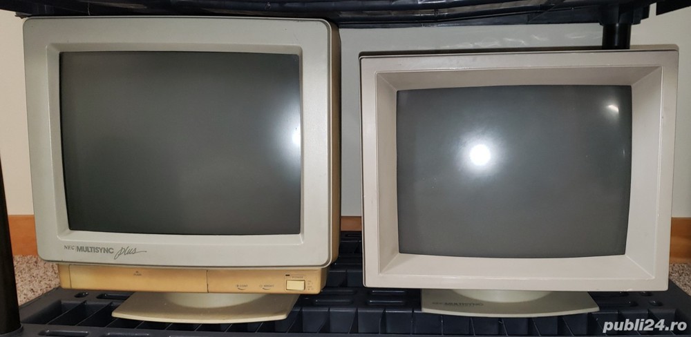 Monitor CRT cu TUB catodic PC Vechi Calculator Monitoare CRT Tub anii 2000 1990