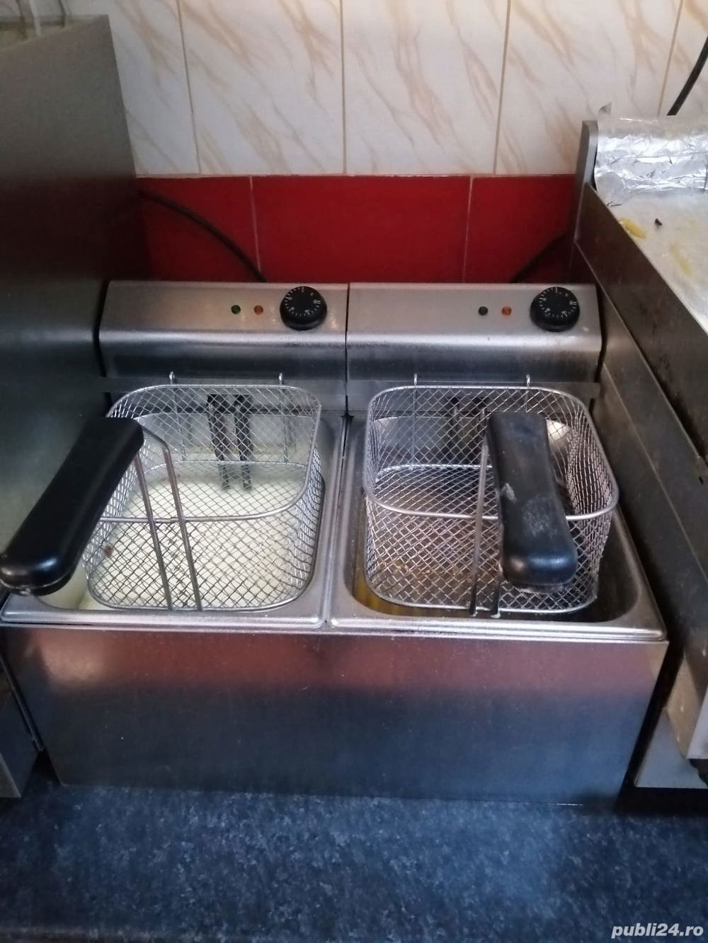 Vand friteuză profesională,2 cuve