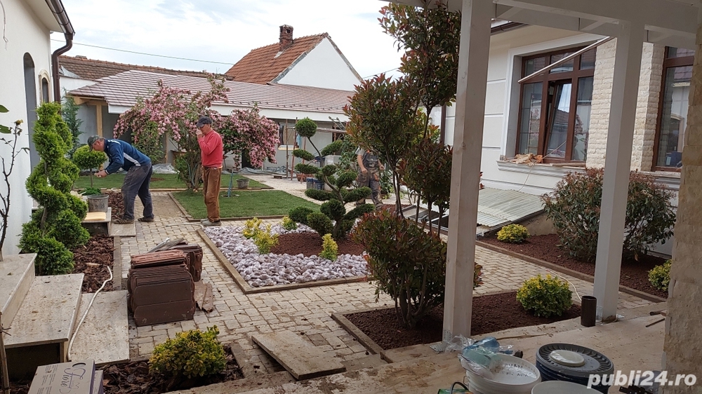 Amenajare spatii verzi Gazon Irigatii Plante Proiectare