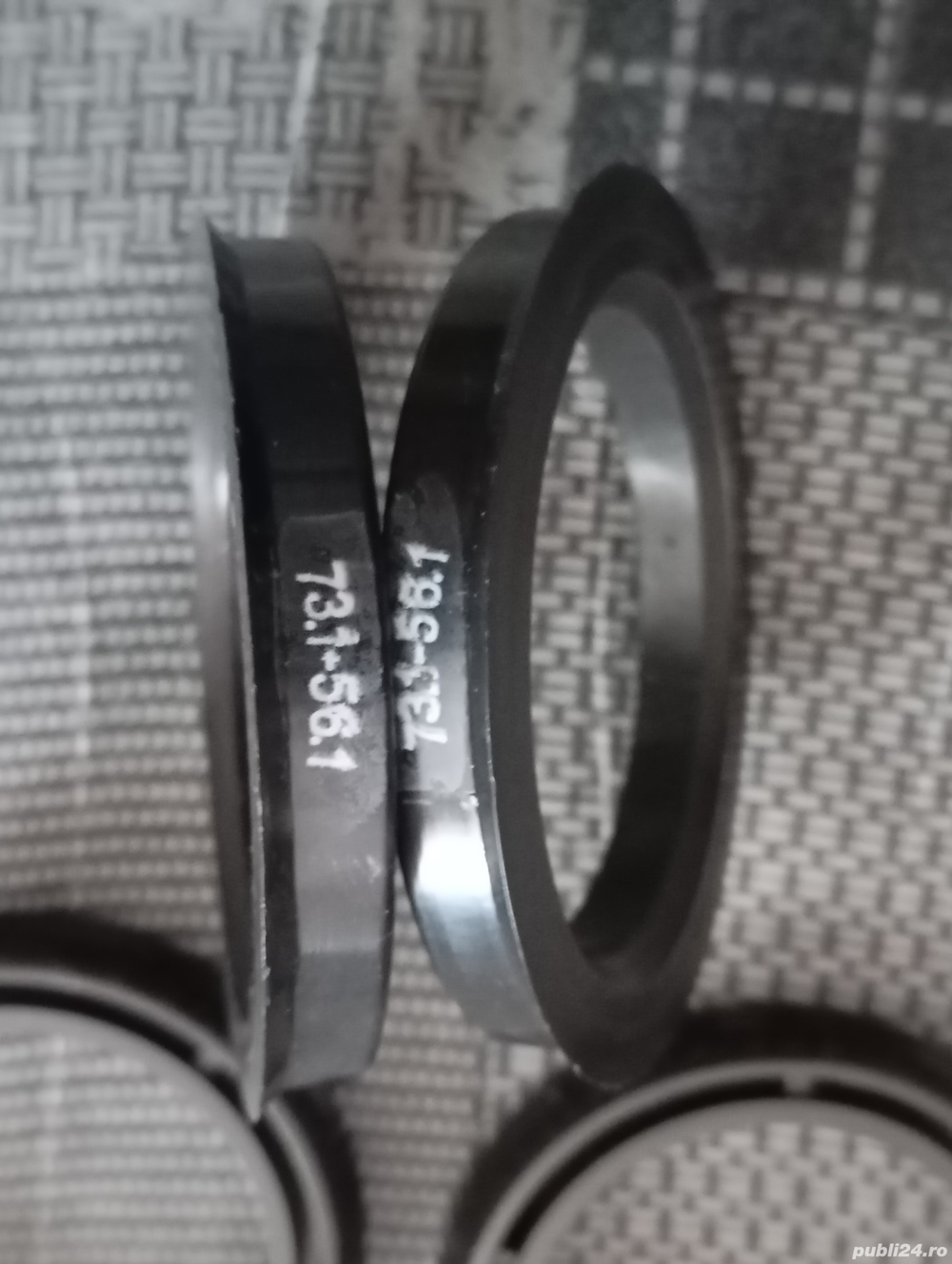 Set 4 inele negre pt centrare janta 73.1 / 56.1 si 73,1 / 64,1