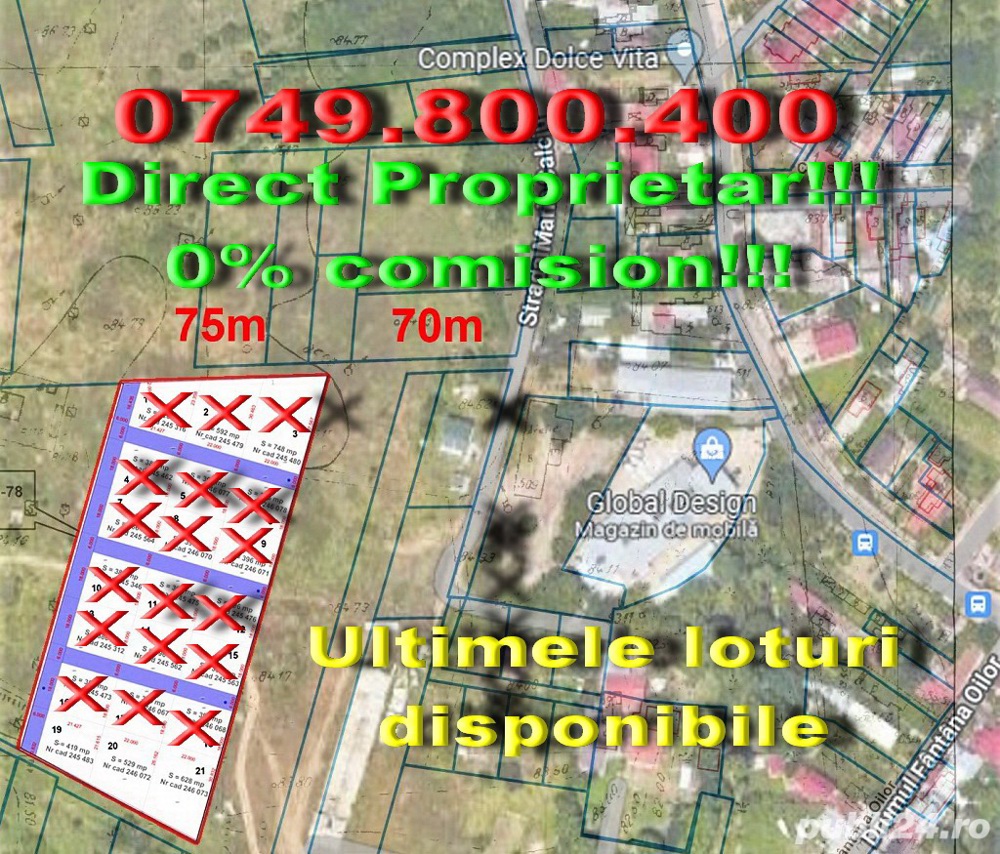 Teren intravilan Lacul Morii, Calea Giulesti, 515mp - 34.000 euro, Particular