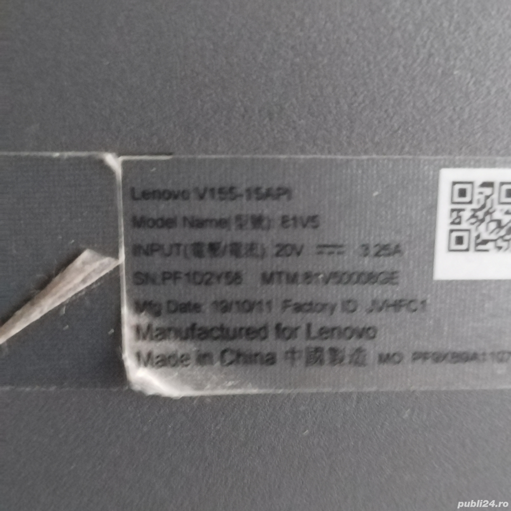 Dezmembrez Lenovo V155-15API