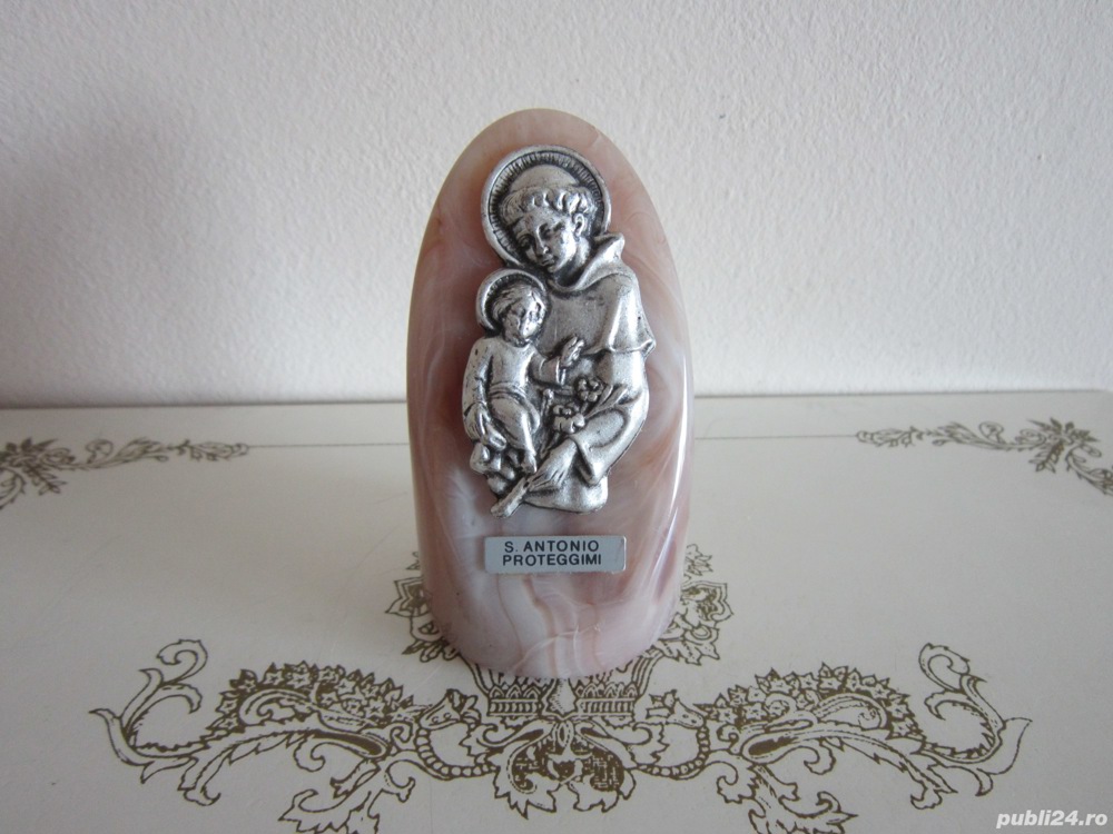 cadou rar Sfantul Anton de Padova cu pruncul Iisus ,fabricat Italia'70