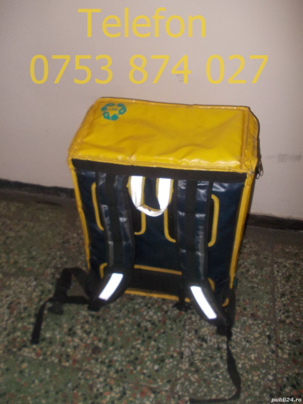 Genti Rucsac Glovo 60 Lei geanta termica ghiozdan cutie lada frigorifica transport alimente bauturi