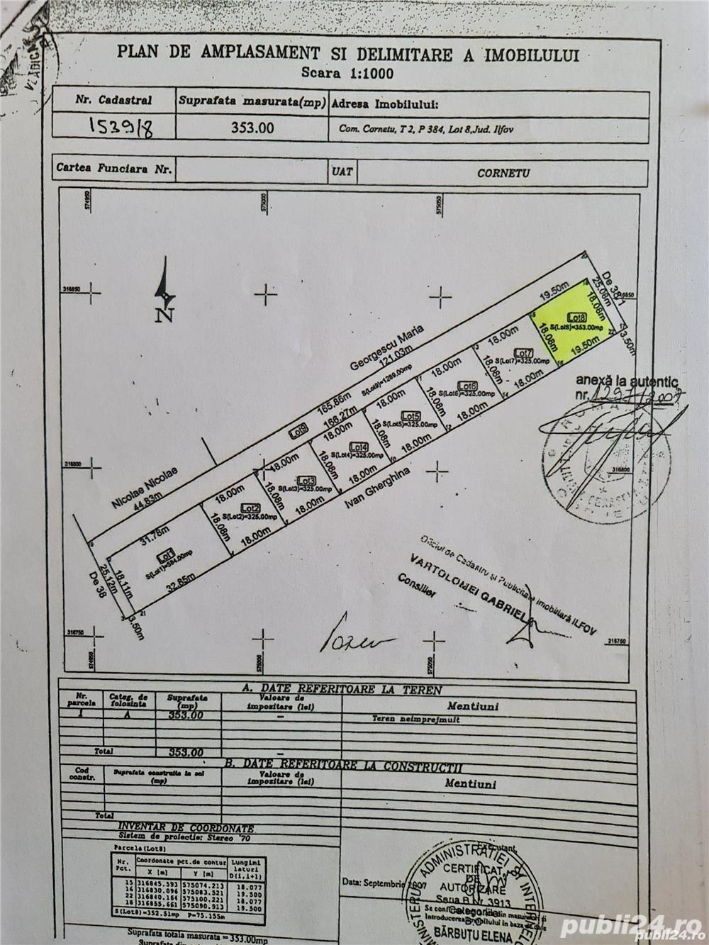 Vanzare teren INTRAVILAN Vanzare teren INTRAVILAN