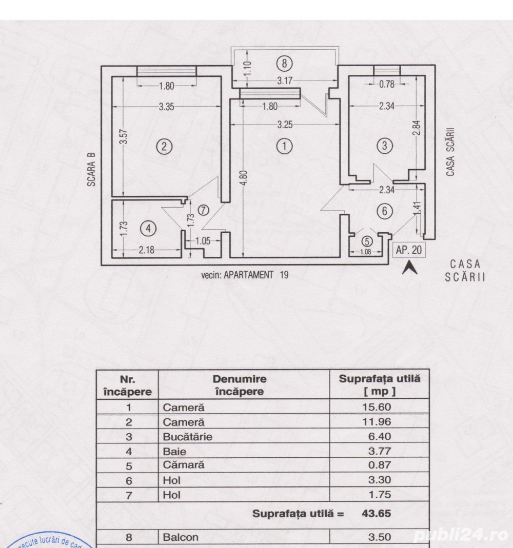 Apartament 2 camere Spitalul mare Tomis 1