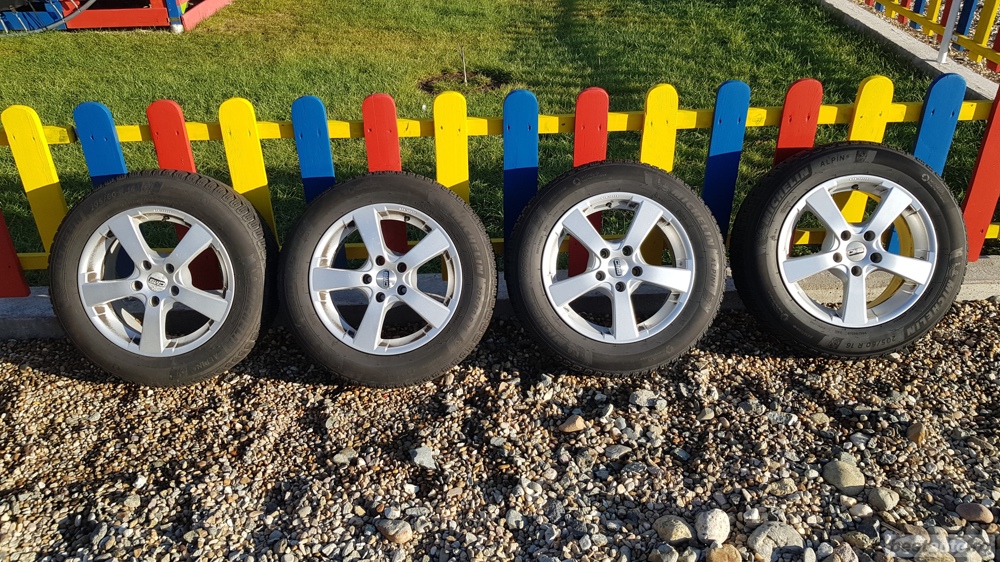 Jante aliaj 205 60R16 Volkswagen - VAG - VW - Michelin Alpin6