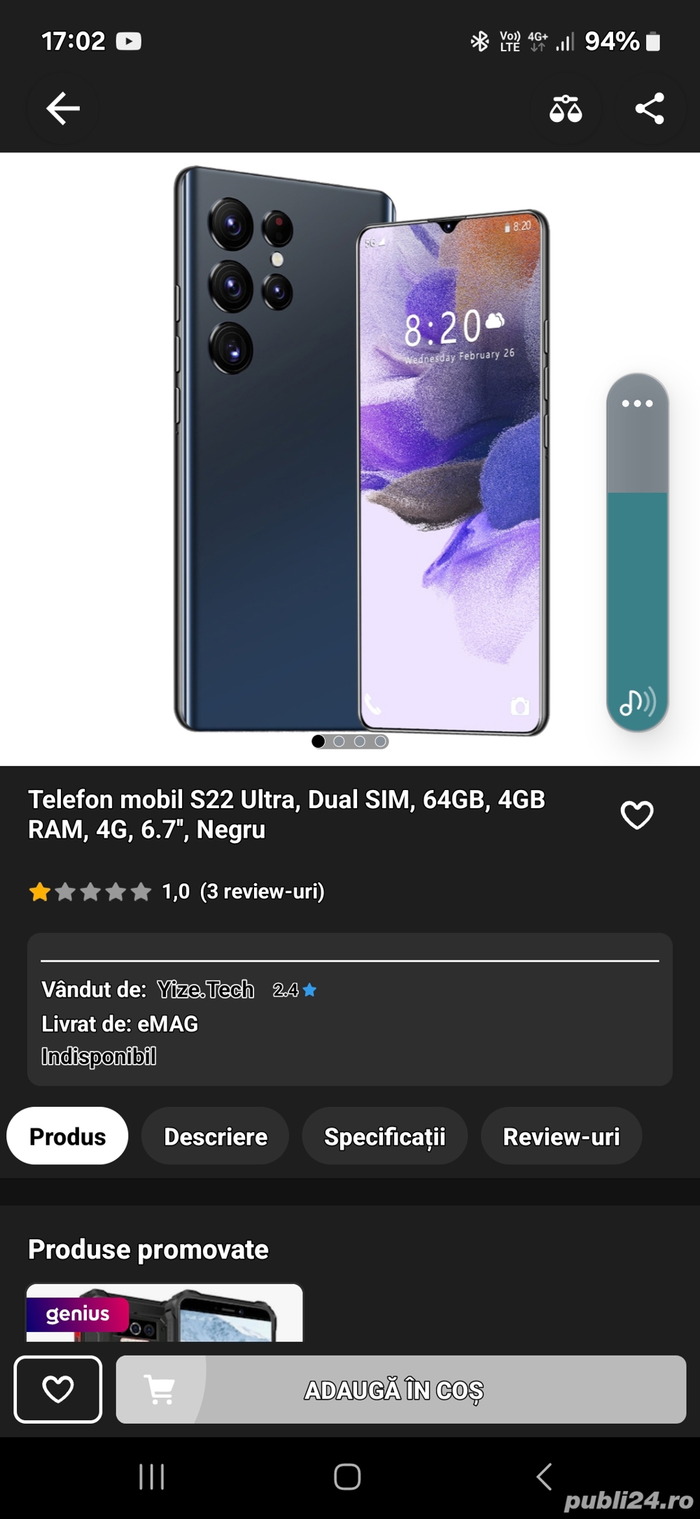 SMARTPHONE S 22 ULTRA