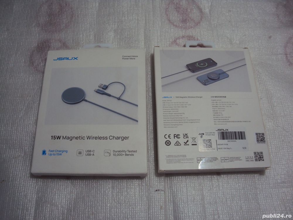Încărcător fără fir magnetic de înaltă calitate JSAUX 15W Mag-Safe